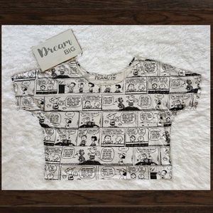 Peanuts Comic Strip Crop top size M